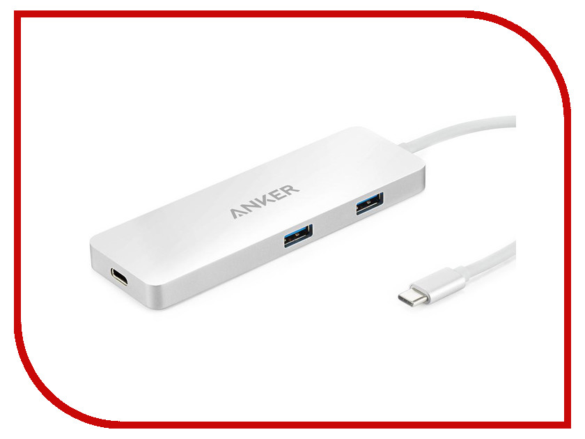 фото Хаб USB Anker Premium USB-C with HDMI Silver A8342H41