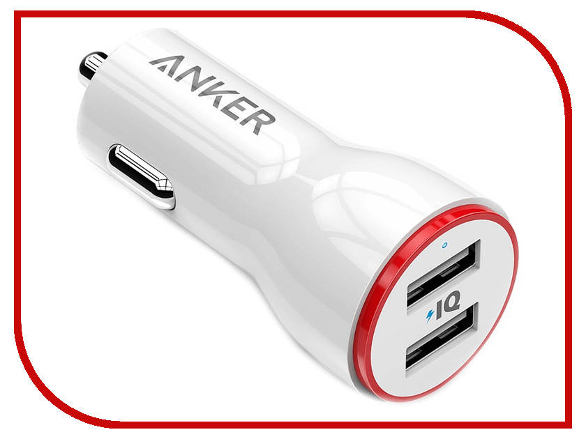 

Зарядное устройство Anker PowerDrive 2xUSB 24W 4.8А White A2310H21