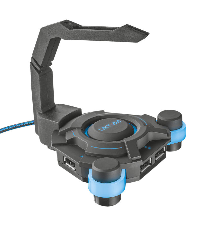 

Хаб Trust GXT 213 + держатель провода для мышки 20816, GXT 213