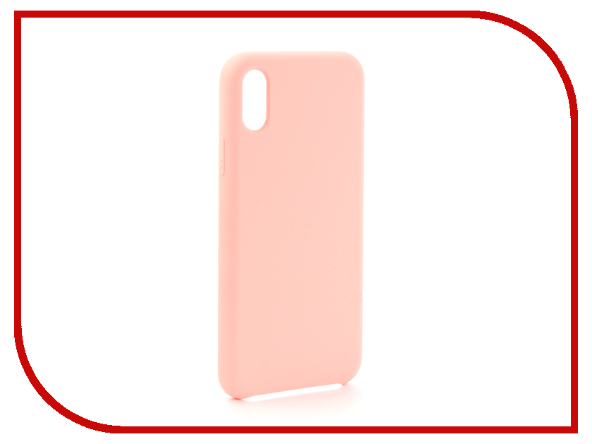 фото Аксессуар Чехол Krutoff для APPLE iPhone X Silicone Case Pink Sand 10817