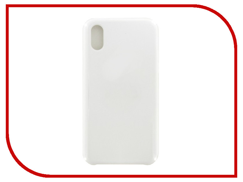 

Аксессуар Чехол для APPLE iPhone X Krutoff Silicone Case White 10799, iPhone X