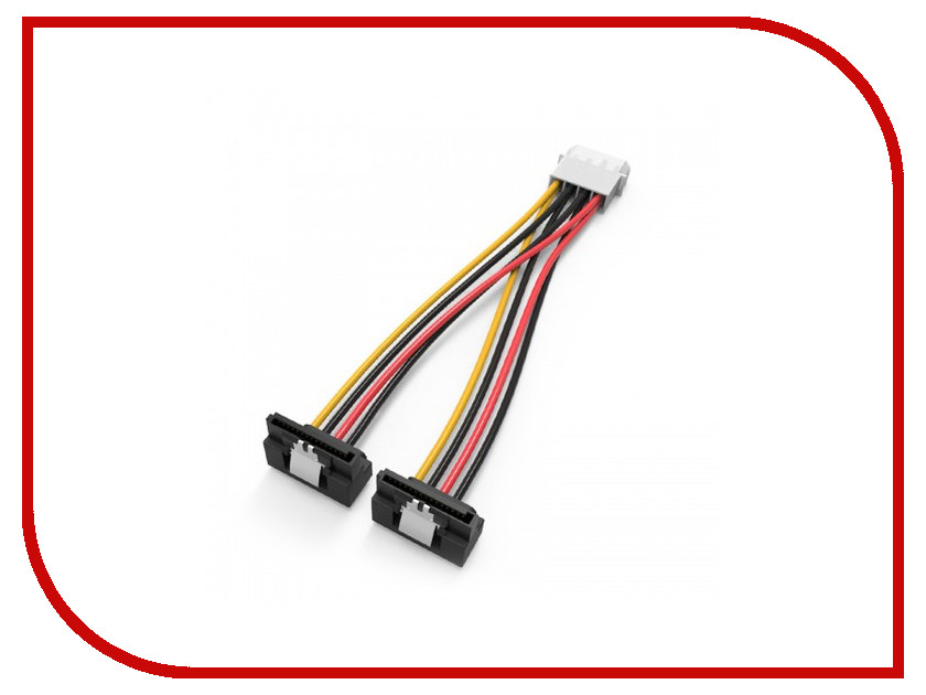 фото Аксессуар Кабель Vention Molex 4-pin/M - 2x SATA 15-pin/F 15cm KDCBB