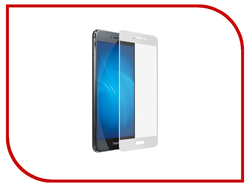 

Аксессуар Защитное стекло Huawei Honor 8 Lite Onext с рамкой White 41428