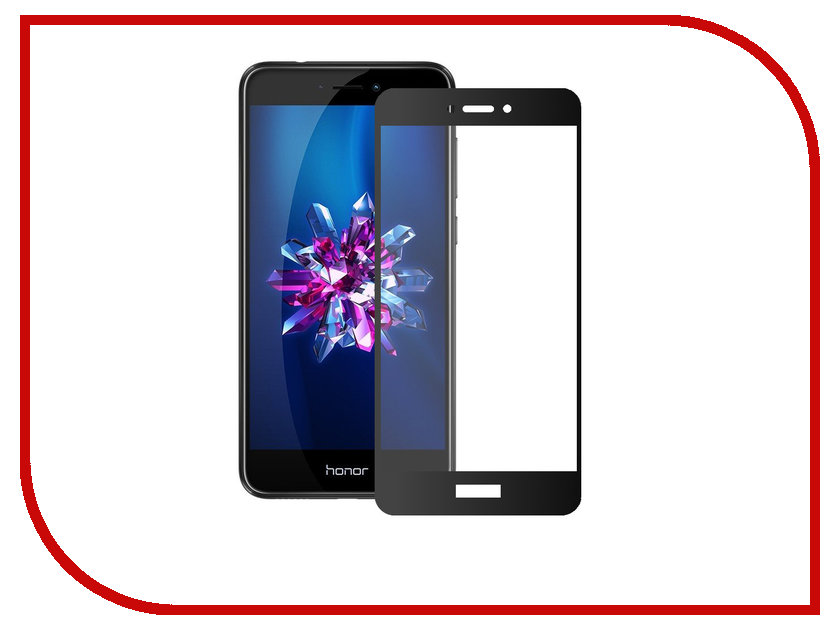 

Аксессуар Защитное стекло Huawei Honor 8 Lite Onext с рамкой Black 41427
