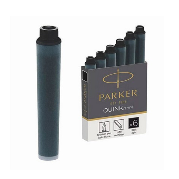

Картриджи чернильные Parker Cartridge Quink Mini 6шт Black 1950407, 1950407