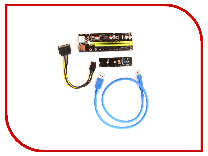 

Аксессуар Адаптер Espada M2 to PCI-e x16 6pin USB Riser card M2PCIeKIt02, M2PCIeKIt02