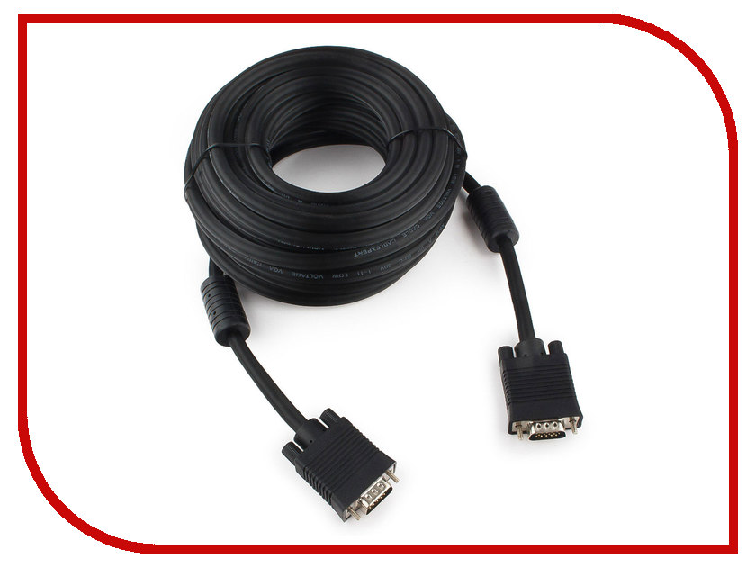 фото Аксессуар Gembird Cablexpert Premium VGA 15M/15M 10m Black CC-PPVGA-10M-B