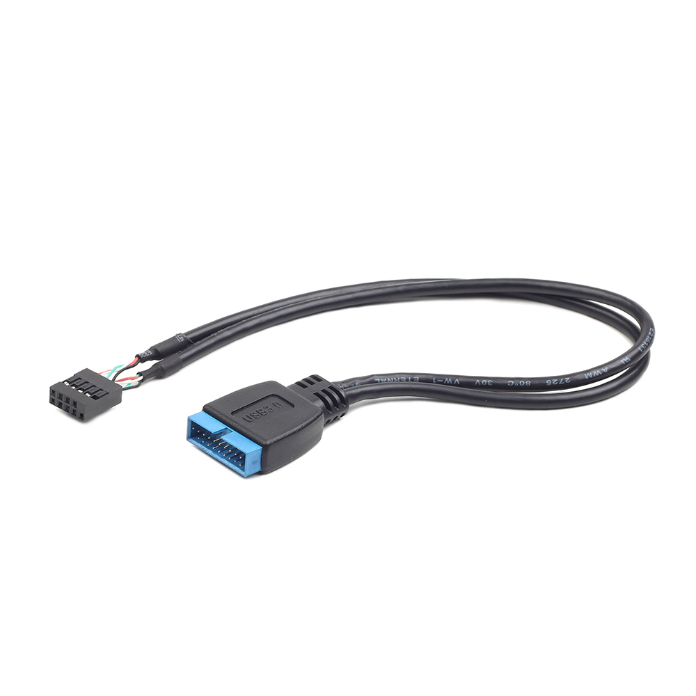 Контроллер Gembird Cablexpert USB2 - USB3 9pin/19pin 30cm CC-U3U2-01 планка gembird fp5 25 usb3 2a