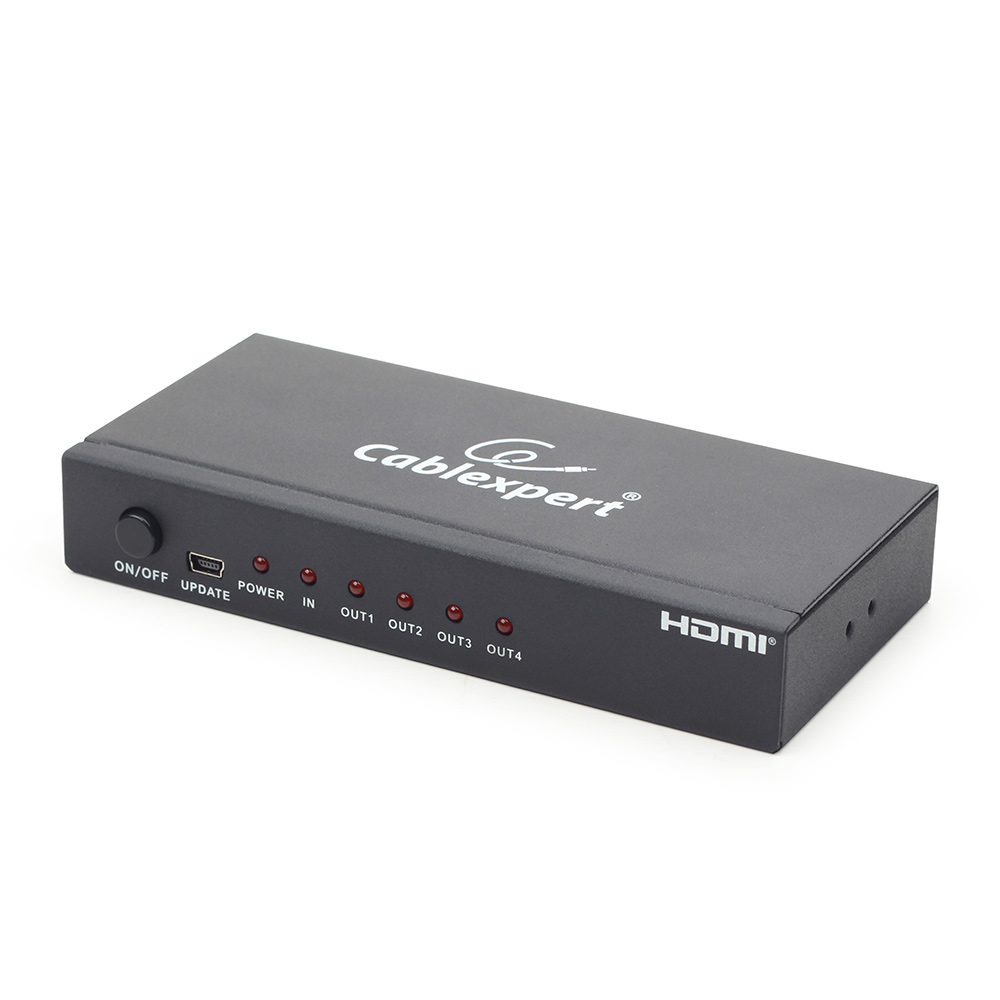 Сплиттер Gembird Cablexpert HDMI HD19F/4x19F DSP-4PH4-02 gembird cablexpert hd19f 8x19f dsp 8ph4 03