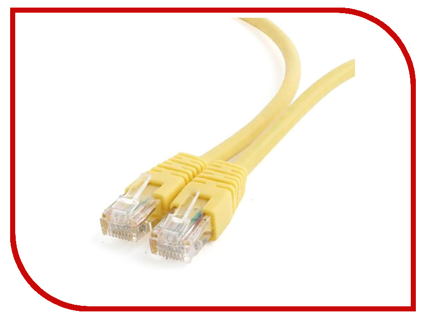 

Сетевой кабель Gembird Cablexpert UTP cat.6 0.25m Yellow PP6U-0.25M/Y