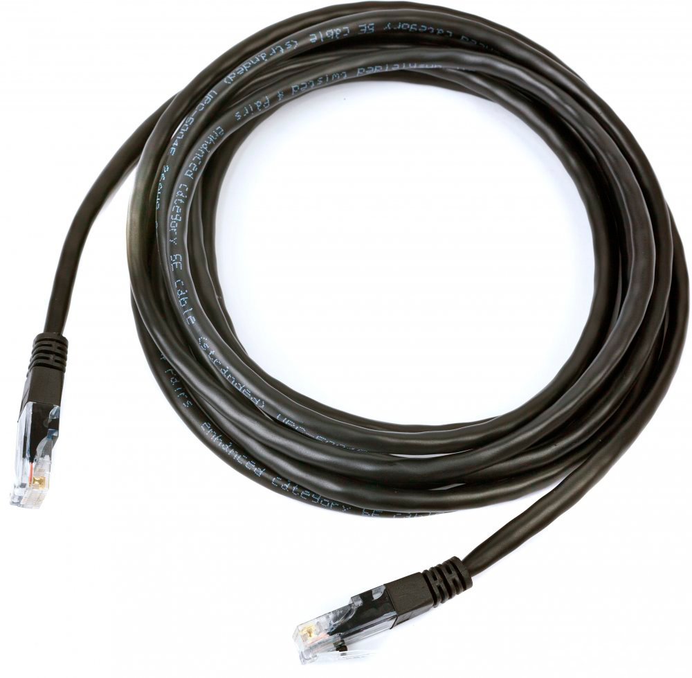 фото Сетевой кабель gembird tc6p4c-3m-bk 3m black - телефонный