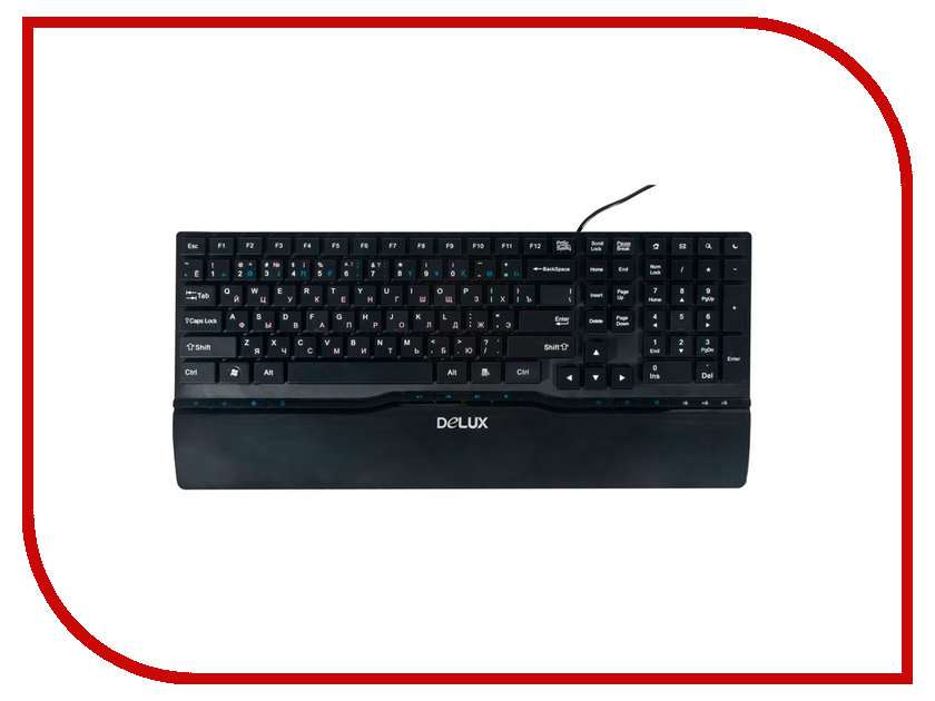 

Клавиатура Delux DLK-1882UB Black USB