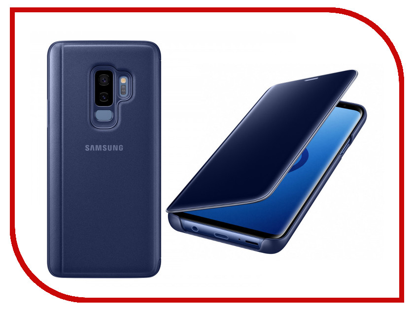 фото Аксессуар Чехол-книжка Samsung Galaxy S9 Plus Clear View Standing Cover Blue EF-ZG965CLEGRU