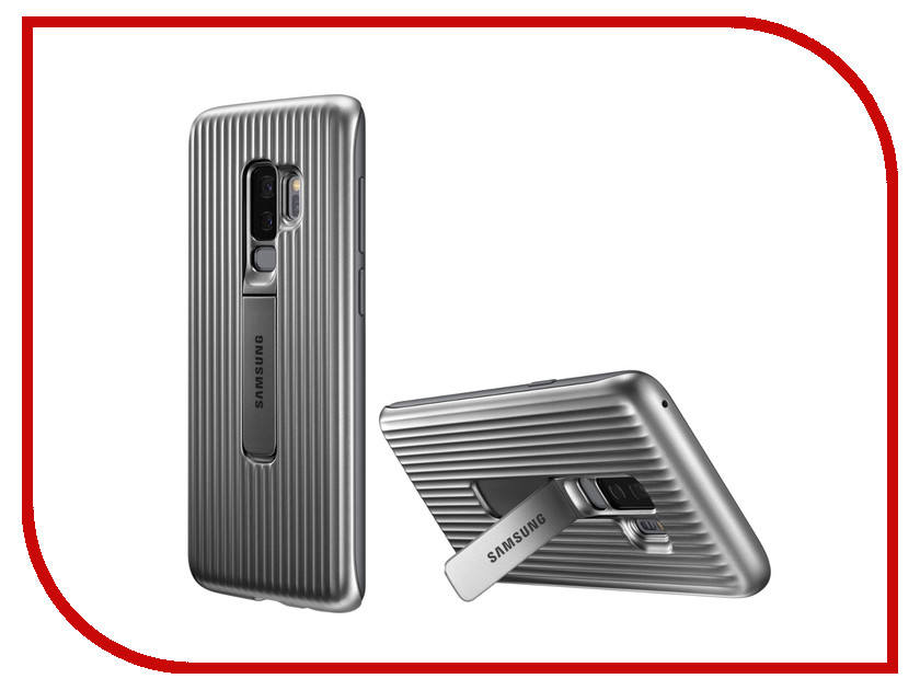 фото Аксессуар Чехол-накладка Samsung Galaxy S9 Plus Protective Standing Cover Silver EF-RG965CSEGRU