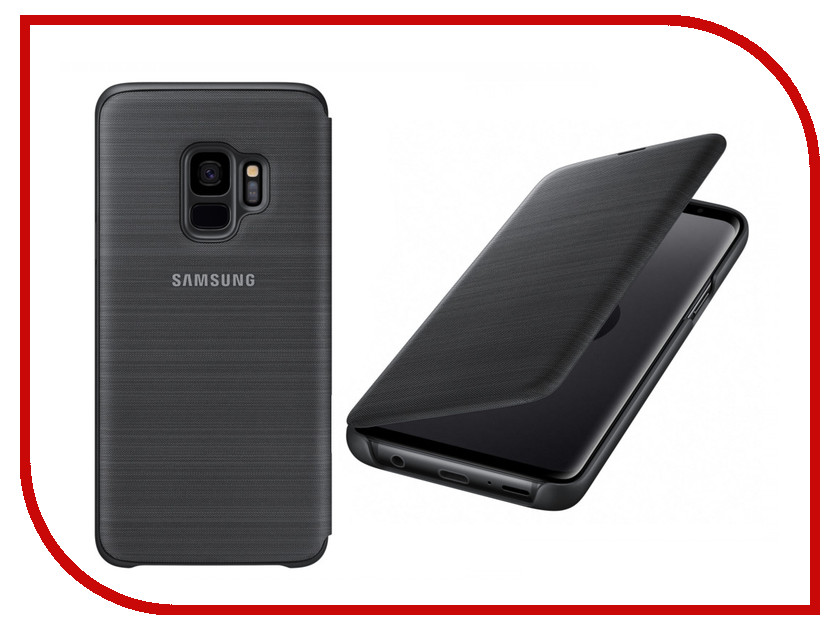 фото Аксессуар Чехол-книжка Samsung Galaxy S9 LED View Cover Black EF-NG960PBEGRU