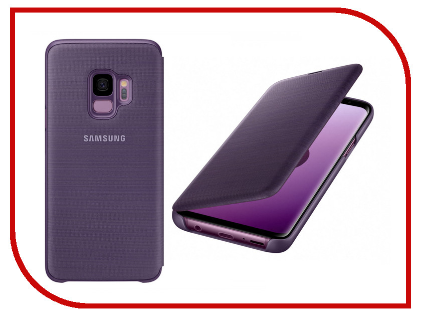 фото Аксессуар Чехол-книжка Samsung Galaxy S9 LED View Cover Violet EF-NG960PVEGRU