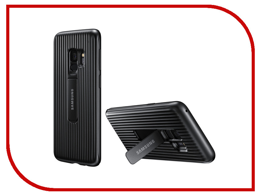 

Аксессуар Чехол-накладка Samsung Galaxy S9 Protective Standing Cover Black EF-RG960CBEGRU, EF-RG960CBEGRU