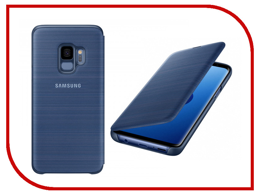 

Аксессуар Чехол-книжка Samsung Galaxy S9 Plus LED View Cover Blue EF-NG965PLEGRU