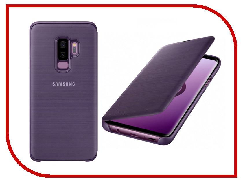 фото Аксессуар Чехол-книжка Samsung Galaxy S9 Plus LED View Cover Violet EF-NG965PVEGRU