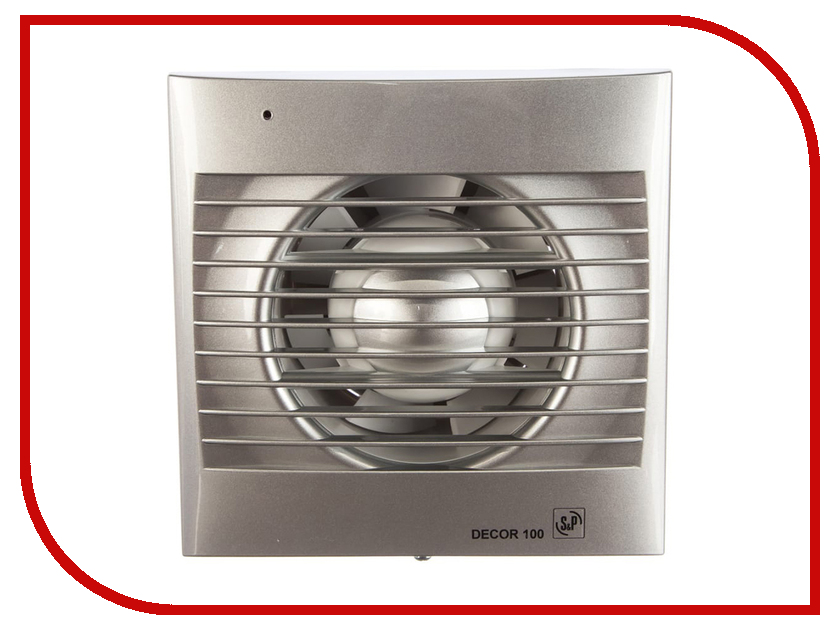 

Вытяжной вентилятор Soler & Palau DECOR 100 C Silver