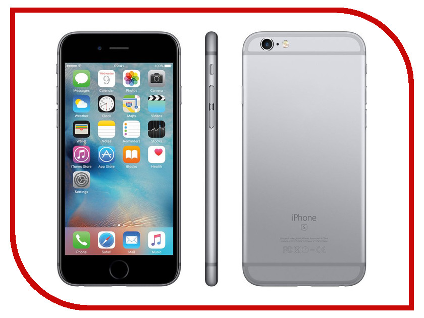 

Сотовый телефон APPLE iPhone 6S - 16Gb Space Gray FKQJ2RU/A восстановленный, iPhone 6S