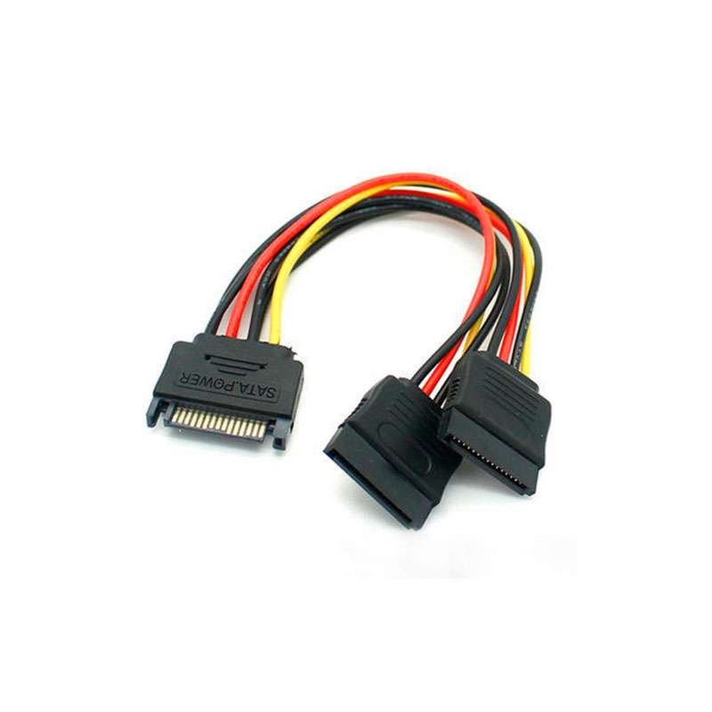 фото Аксессуар Переходник питания Orient C573 SATA 15pin (M) to 2xSATA 15pin (F) 30573