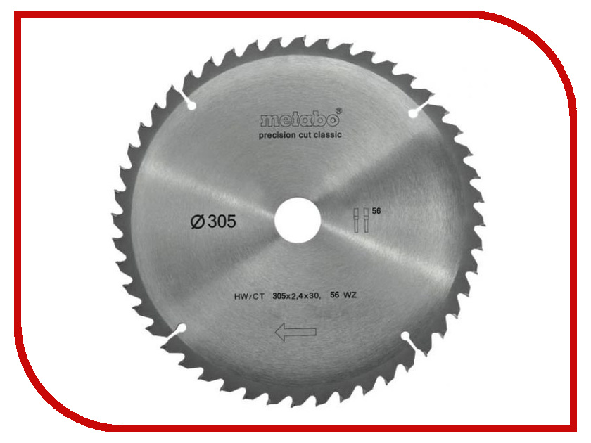 

Диск Metabo HW/CT 305x30 56WZ 628064000, 628064000