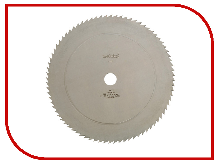 

Диск Metabo CV 315x30 80NV 628101000