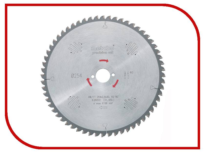 

Диск Metabo HW/CT 315x30 84WZ 628225000