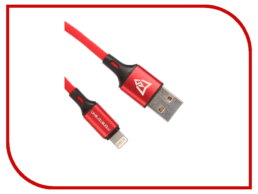 

Аксессуар Monsterskin Raptor USB - Lightning 1.2m Red 11387
