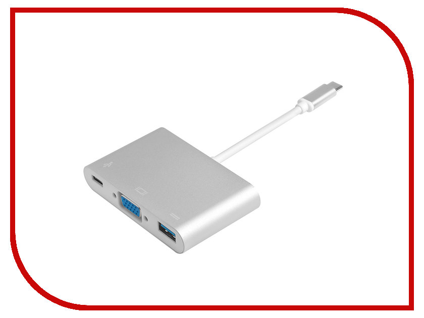 

Аксессуар Greenconnect USB Type-C - VGA / USB 3.0 / Type-C GCR-AP25