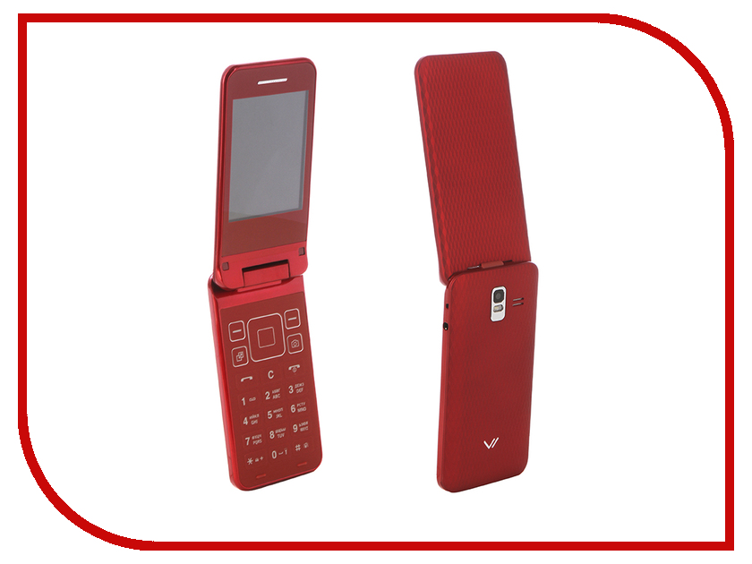 

Сотовый телефон Vertex S106 Flip Red