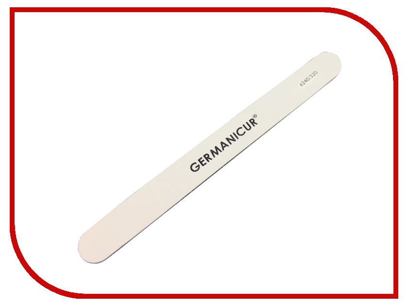 

Аксессуар Пилка-наждак Germanicure GM-1808-WOOD (240/320) White 37376