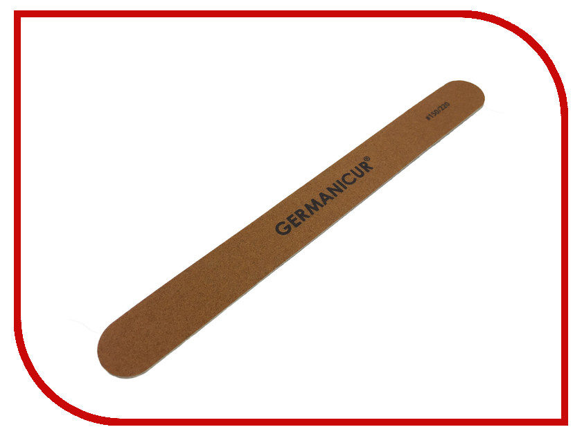 

Аксессуар Пилка-наждак Germanicure GM-1806-WOOD (150/220) Brown 37375