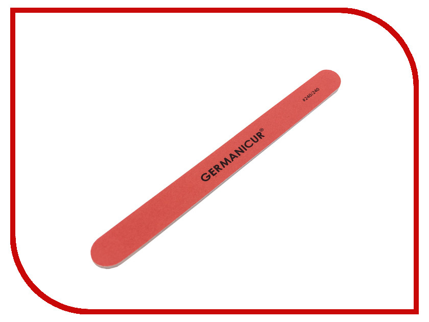 

Аксессуар Пилка-наждак Germanicure GM-1601 (240/240) Red 37372