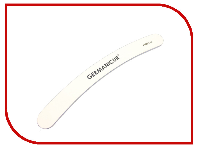 

Аксессуар Пилка-наждак Germanicure GM-1202 (100/180) White 37364