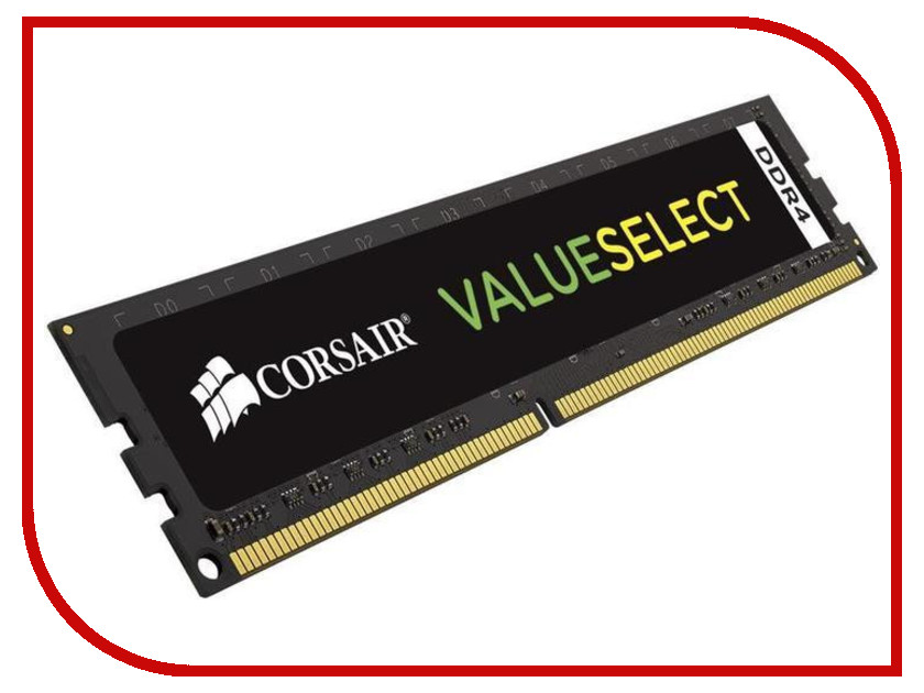 фото Модуль памяти Corsair ValueSelect DDR4 DIMM 2666MHz PC4-21300 CL18 - 8Gb CMV8GX4M1A2666C18