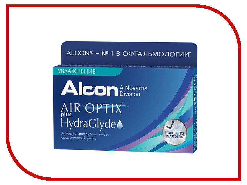 

Контактные линзы Alcon Air Optix Plus HydraGlyde (6 линз / 8.6 / -0.5), Air Optix Plus HydraGlyde