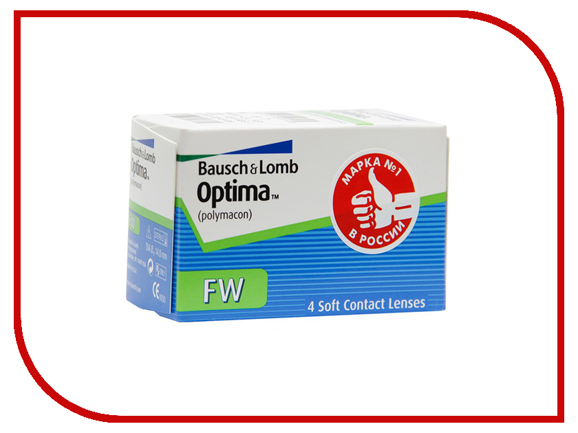 

Контактные линзы Bausch & Lomb Optima FW (4 линзы / 8.7 / -3.75)