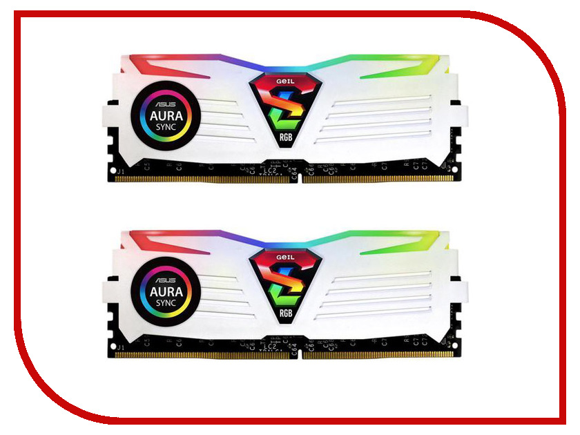 

Модуль памяти GeIL Super Luce DDR4 DIMM 2400MHz PC4-19200 CL16 - 16Gb KIT (2x8Gb) GLWS416GB2400C16DC