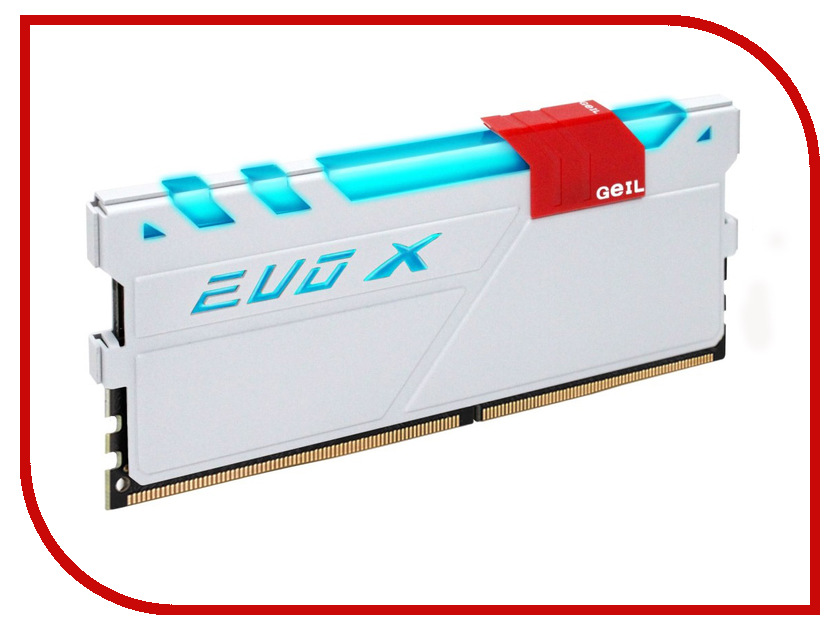 

Модуль памяти GeIL EVO X DDR4 DIMM 3200MHz PC4-25600 CL16 - 8Gb GEXG48GB3200C16ASC