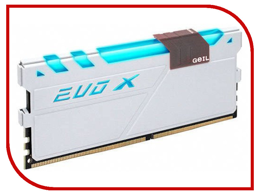 

Модуль памяти GeIL EVO X DDR4 DIMM 2400MHz PC4-21300 CL16 - 8Gb GEXG48GB2400C16SC