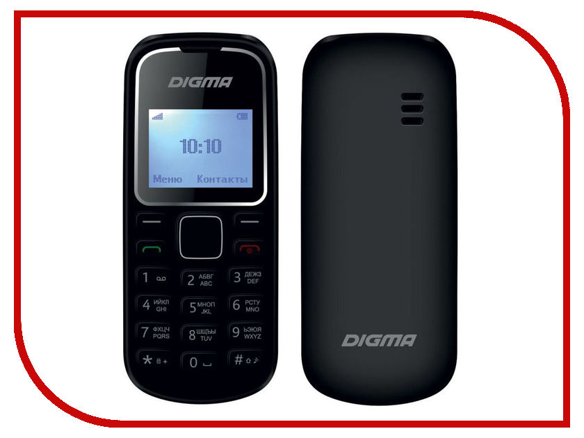 

Сотовый телефон Digma LINX A105 2G Black, Linx A105