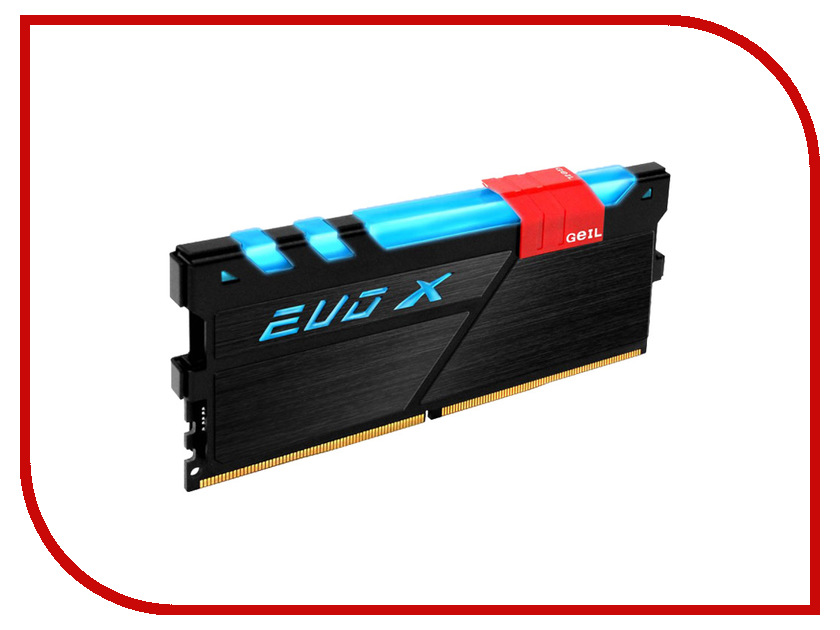 

Модуль памяти GeIL EVO X DDR4 DIMM 3000MHz PC4-24000 CL16 - 8Gb GEXB48GB3000C15ASC
