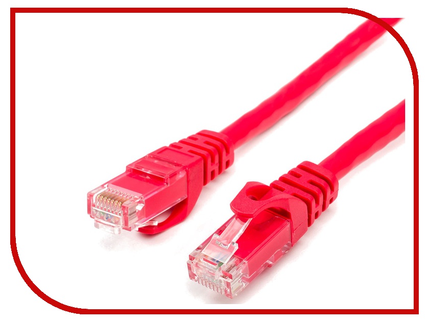 

Сетевой кабель ATcom UTP cat.6 RJ45 2m Red AT9215