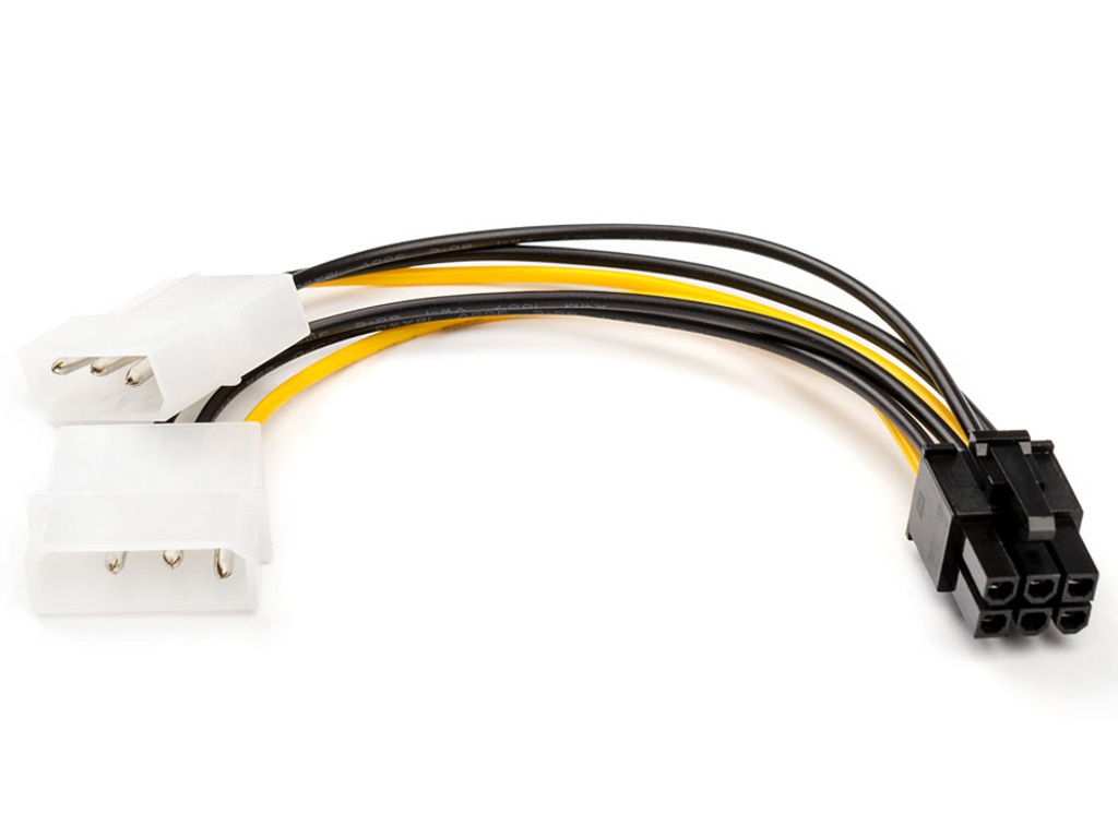 Аксессуар Кабель ATcom 6-pin - 2x Molex AT6185 кабель atcom audio video 2rca 1 8м at0707