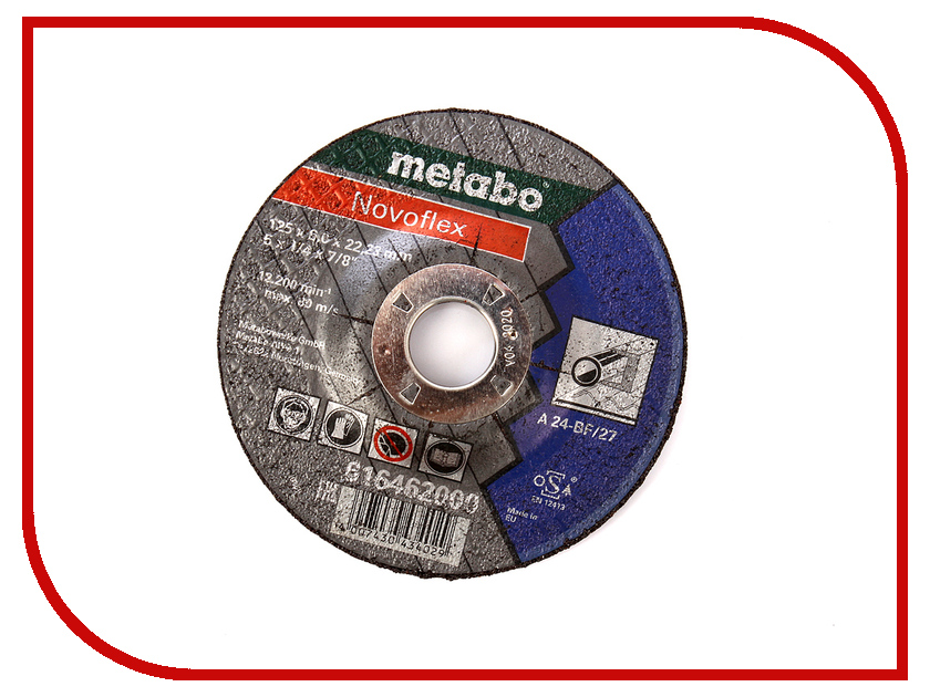 

Диск Metabo Novoflex 125x6.0 A30 Обдирочный для стали 616462000