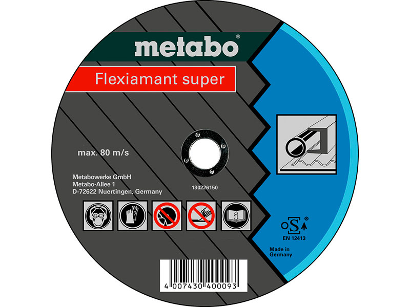 Диск Metabo Flexiamant Super 125x2.0 A36T Отрезной для стали 616107000