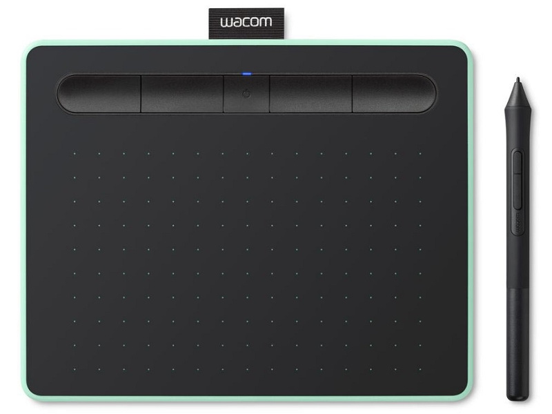 Графический планшет Wacom Intuos S Bluetooth Pistachio CTL-4100WLE-N графический планшет one by wacom medium черный красный ctl 672 n