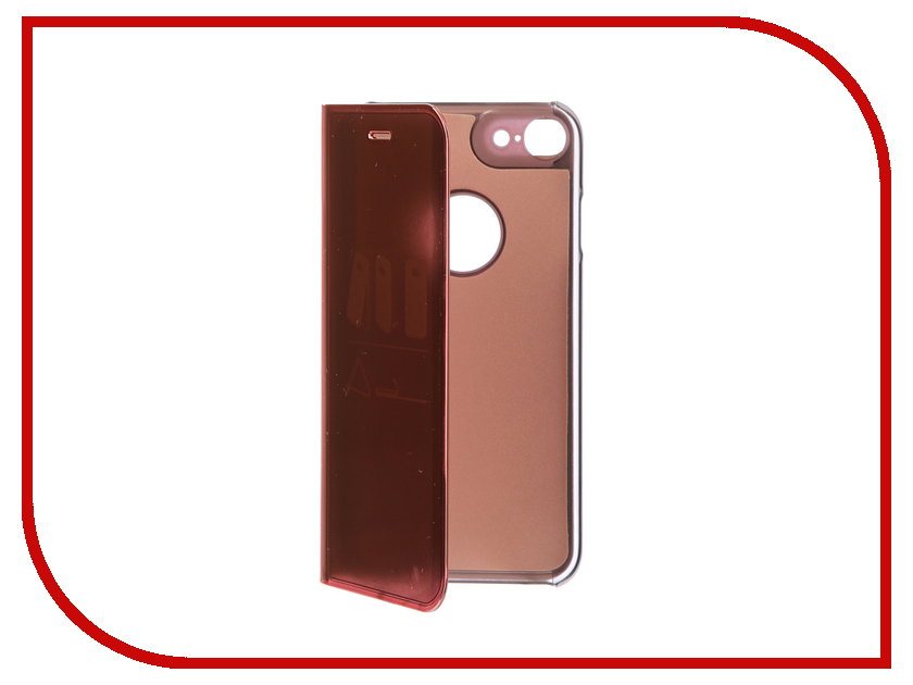 

Аксессуар Чехол Zibelino Clear View для Apple iPhone 7 / 8 Gold Pink ZCV-APL-7-GPNK